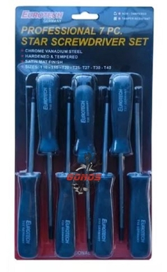 Destornilladores Torx x 7 piezas. EUROTECH - comprar online
