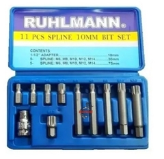 Puntas multiestrias x 11 piezas. RUHLMANN - comprar online