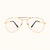 Tendencia optical, doble puente gold - Agregale tu graduacion - comprar online