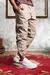 JOGGER GABARDINA MOM CARGO RIGIDO - comprar online