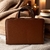 Bolso de Piel Artesanal Cincelado Flor de Loto Naranja - tienda en línea