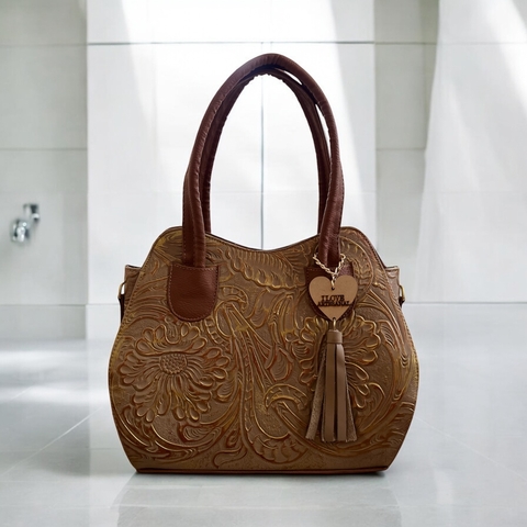 Bolso de Piel Artesanal Manzana Oro - comprar en línea