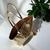 Imagen de Bolso de Piel Artesanal Tote Dorado