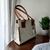 Bolso de Piel Artesanal Duo Blanco - AOO