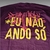 Camiseta Vinho Bordô CHRONIC ® Não Ando Só - Henrike's Streetwear