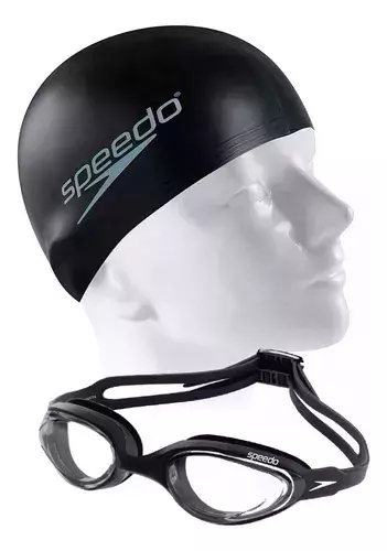 KIT ÓCULOS E TOUCA DE NATAÇÃO SPEEDO JR SWIM KIT 2.0