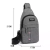 Mochila masculina cruzada de ombro - comprar online