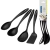 Conjunto Utensílios Tramontina Nylon Pegador Colher Silicone Cor Preto na internet