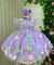 Vestido Marie Jardim Encantado Isis Luxinho Lilas - loja online