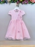 Vestido Infantil Rosa Claro Jardim Encantado Daminha Festas - loja online