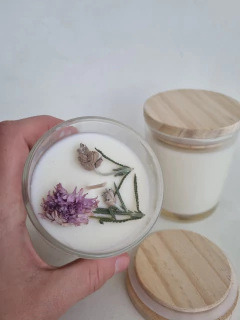 Vela Minako, con flores orgánicas - comprar online