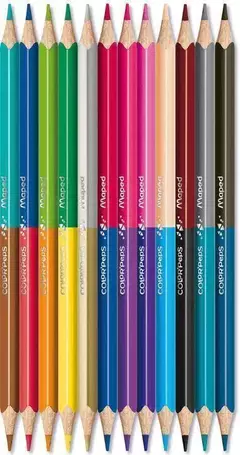 LAPICES DE COLORES DUO COLOR’PEPS X12 - comprar online