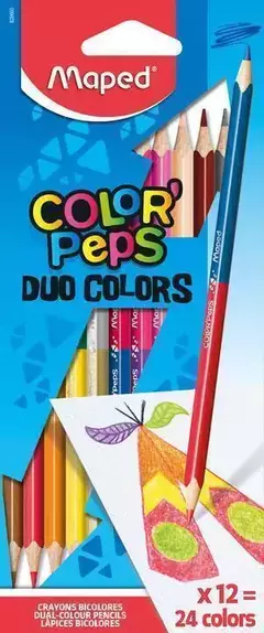 LAPICES DE COLORES DUO COLOR’PEPS X12