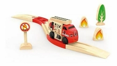 TRENCITY WATY S.O.S KIT DE PISTA CON CAMION BOMBERO - comprar online