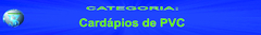 Banner da categoria Cardápio em PVC 