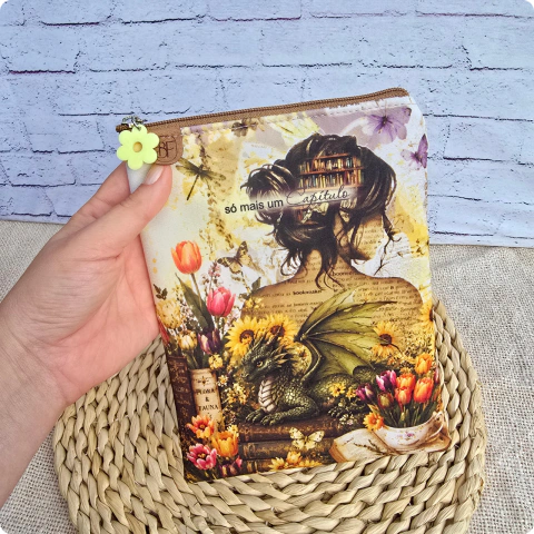 Capa de Kindle (básico), com Zíper e fofinha para PROTEGER seu kindle