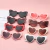 Coração óculos de sol mulheres marca designer gato olho óculos feminino retr - loja online