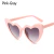 Coração óculos de sol mulheres marca designer gato olho óculos feminino retr - comprar online