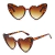Coração óculos de sol mulheres marca designer gato olho óculos feminino retr - SR_STORES
