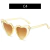 Coração óculos de sol mulheres marca designer gato olho óculos feminino retr - comprar online