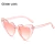 Coração óculos de sol mulheres marca designer gato olho óculos feminino retr - SR_STORES