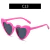 Coração óculos de sol mulheres marca designer gato olho óculos feminino retr - SR_STORES