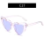 Coração óculos de sol mulheres marca designer gato olho óculos feminino retr - comprar online