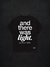 CLASSIC T-SHIRT 'THERE WAS LIGHT' - BLACK - loja online