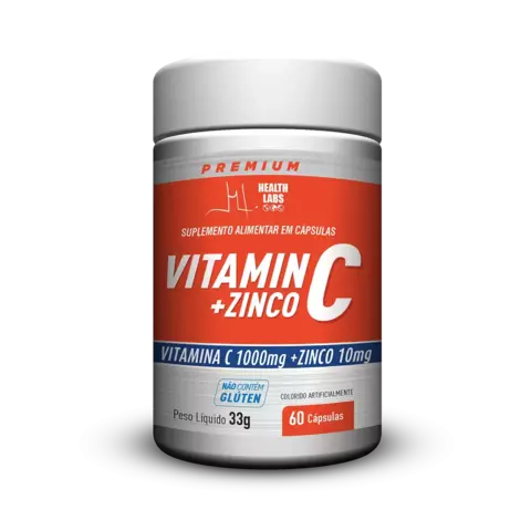 Vitamina C + Zinco - 90 Cápsulas - Health Labs - comprar online