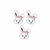 PASCOA EVA MICRO CARINHA COELHA C/3PCS