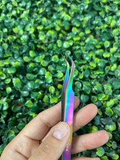Pinza "Navina" semi curva tornasolada - comprar online