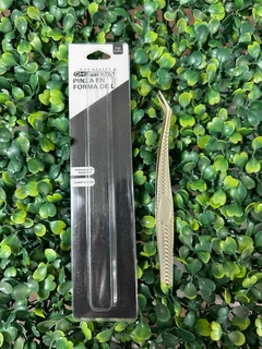 Pinza ¨CHERMOYA" de volúmen dorada - comprar online