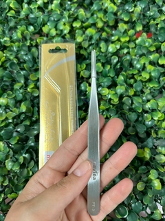 Pinza "NAVINA" recta plateada