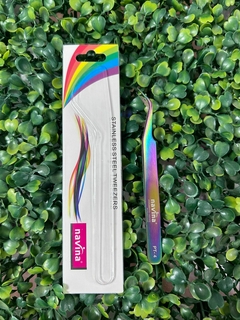 Pinza "Navina" semi curva tornasolada