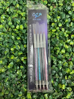 Pincel liner doble con punta dotting CG