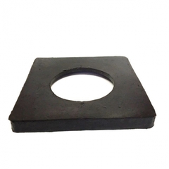 Base de goma para cono de 75 y 110 cm CUADRADA de 3,3 kg. (39x39 x4 cm)