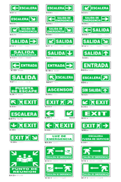 CARTEL LINEA EVACUACION