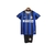 Kit Infantil Inter de Milão I Retrô 09/10 - Nike - Azul com detalhes em preto e branco