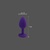 PLUG ANAL DE SILICONA CON DIAMANTE SMALL VIOLETA - comprar online