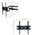 SOPORTE MÓVIL CON BRAZO PARA TV/MONITOR OM MODELO P7 26”-55” - Distribuidora El Colo