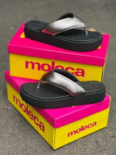 Tamanco moleca metalizado