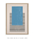 Imagem do Quadro Decorativo Abstrato Geométrico Retângulo Azul com Linhas
