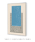 Quadro Decorativo Abstrato Geométrico Retângulo Azul com Linhas - Criativa Quadros Decorativos | Art e Décor