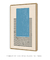 Imagem do Quadro Decorativo Abstrato Geométrico Retângulo Azul com Linhas