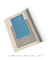 Quadro Decorativo Abstrato Geométrico Retângulo Azul com Linhas - comprar online
