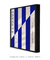 Quadro Decorativo Bauhaus Listras Azuis