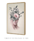 Quadro Decorativo Colagem Mulher com Flores 3 - comprar online