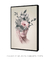 Quadro Decorativo Colagem Mulher com Flores 3 - Criativa Quadros Decorativos | Art e Décor