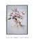 Quadro Decorativo Colagem Mulher com Flores