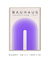 Quadro Decorativo Bauhaus Curvas Roxo